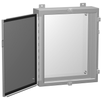 1418N4D6 (1418 N4 Series Type 4 Mild Steel Wallmount Enclosure - Hammond Manufacturing) - ANSI 61 Grey - 508mm x 508mm x 152mm