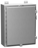 1418N4S16B8 (1418 N4 SS Series Type 4X Stainless Steel Wallmount Enclosure - Hammond Manufacturing) - Natural Finish - 406mm x 305mm x 203mm