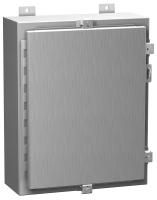 1418N4S16J6 (1418 N4 SS Series Type 4X Stainless Steel Wallmount Enclosure - Hammond Manufacturing) - Natural Finish - 610mm x 610mm x 152mm