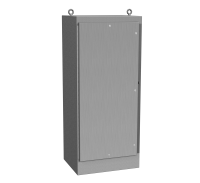 1418N4S16W18QT (1418 N4 FS QT SS Series Type 4X Stainless Steel Freestanding Enclosure - Hammond Manufacturing) - Natural Finish - 1830mm x 637mm x 459mm