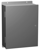 1420B7 (1420 Series Type 1 Mild Steel Wallmount Enclosure - Hammond Manufacturing) - ANSI 61 Grey - 406mm x 305mm x 178mm