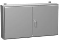 1422P10 (1422 Series Type 12 Mild Steel Two Door Wallmount Enclosure - Hammond Manufacturing) - ANSI 61 Grey - 610mm x 1067mm x 254mm