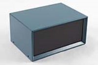 1426M-B (1426 Series Enclosures - Hammond) - Blue - 203mm x 152mm x 102mm - 20 Gauge Steel with Aluminium Ends - IP32