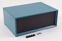 1426O-B (1426 Series Enclosures - Hammond) - Blue - 254mm x 178mm x 102mm - 20 Gauge Steel with Aluminium Ends - IP32