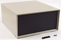 1426Q (1426 Series Enclosures - Hammond) - Beige - 279mm x 297mm x 140mm - 20 Gauge Steel with Aluminium Ends - IP32