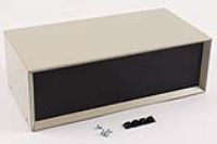 1426S (1426 Series Enclosures - Hammond) - Beige - 305mm x 152mm x 102mm - 20 Gauge Steel with Aluminium Ends - IP32