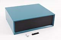 1426W-B (1426 Series Enclosures - Hammond) - Blue - 305mm x 254mm x 102mm - 20 Gauge Steel with Aluminium Ends - IP32