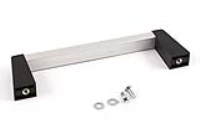 1427MBC (1427 Series Metal Handles - Hammond) - Black/Clear - 152mm x 14mm x 42mm - Aluminium & Polyamide