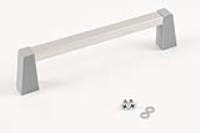 1427WGC (1427 Series Metal Handles - Hammond) - Grey/Clear - 172mm x 14mm x 42mm - Aluminium & Polyamide