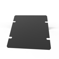 1431-6BK3 (1441 Series Chassis Bottom Panel - Hammond) - Black - 92mm x 76mm x 1mm - Steel