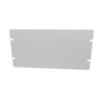 1434-10 (1444 Series Bottom Plate - Hammond) - Natural - 194mm x 76mm x 1mm - Aluminium