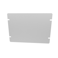 1434-12 (1444 Series Bottom Plate - Hammond) - Natural - 168mm x 76mm x 1mm - Aluminium