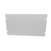 1434-14 (1444 Series Bottom Plate - Hammond) - Natural - 219mm x 76mm x 1mm - Aluminium