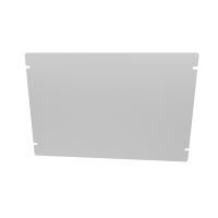 1434-22 (1444 Series Bottom Plate - Hammond) - Natural - 295mm x 152mm x 1mm - Aluminium