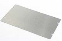 1434-845 (1444 Series Bottom Plate - Hammond) - Natural - 203mm x 114mm x 1mm - Aluminium