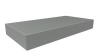 1441-26 (1441 Series Chassis - Hammond) - Grey - 406mm x 203mm x 51mm - 20 Gauge Steel