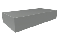 1441-28 (1441 Series Chassis - Hammond) - Grey - 406mm x 203mm x 76mm - 20 Gauge Steel