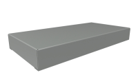 1441-9 (1441 Series Chassis - Hammond) - Grey - 203mm x 102mm x 25mm - 20 Gauge Steel