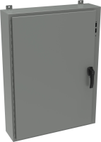 1447SA10HK (1447S HK Series Type 4 Mild Steel Wallmount Disconnect Enclosure - Hammond Manufacturing) - ANSI 61 Grey - 508mm x 543mm x 254mm