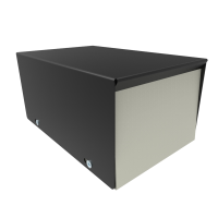 1454F (1454 Series Enclosures - Hammond) - Grey/Black - 102mm x 152mm x 76mm - 20 Gauge Steel - IP32