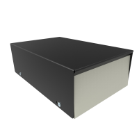 1454H (1454 Series Enclosures - Hammond) - Grey/Black - 127mm x 191mm x 64mm - 20 Gauge Steel - IP32