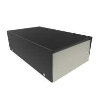 1454S (1454 Series Enclosures - Hammond) - Grey/Black - 254mm x 152mm x 76mm - 20 Gauge Steel - IP32