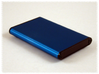 1455A1002BU (1455 Series Enclosures - Hammond) - Blue - 100mm x 70mm x 12mm - Aluminium - IP54