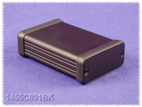 1455C801BK (1455 Series Enclosures - Hammond) - Black - 80mm x 54mm x 23mm - Aluminium - IP54