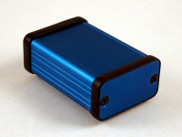 1455D601BU (1455 Series Enclosures - Hammond) - Blue - 60mm x 45mm x 25mm - Aluminium - IP54