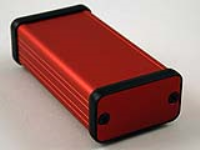 1455D801RD (1455 Series Enclosures - Hammond) - Red - 80mm x 45mm x 25mm - Aluminium - IP54