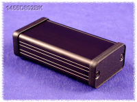 1455D802BK (1455 Series Enclosures - Hammond) - Black - 80mm x 45mm x 25mm - Aluminium - IP54