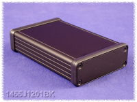 1455J1201BK (1455 Series Enclosures - Hammond) - Black - 120mm x 78mm x 27mm - Aluminium - IP54