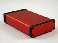 1455J1201RD (1455 Series Enclosures - Hammond) - Red - 120mm x 78mm x 27mm - Aluminium - IP54