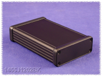 1455J1202BK (1455 Series Enclosures - Hammond) - Black - 120mm x 78mm x 27mm - Aluminium - IP54