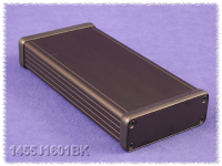 1455J1601BK (1455 Series Enclosures - Hammond) - Black - 160mm x 78mm x 27mm - Aluminium - IP54