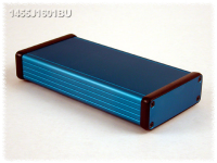 1455J1601BU (1455 Series Enclosures - Hammond) - Blue - 160mm x 78mm x 27mm - Aluminium - IP54