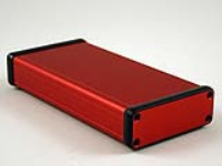 1455J1601RD (1455 Series Enclosures - Hammond) - Red - 160mm x 78mm x 27mm - Aluminium - IP54