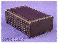 1455K1201BK (1455 Series Enclosures - Hammond) - Black - 120mm x 78mm x 43mm - Aluminium - IP54