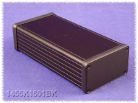 1455K1601BK (1455 Series Enclosures - Hammond) - Black - 160mm x 78mm x 43mm - Aluminium - IP54