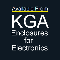 1455KBBK (1455 Series Enclosures Open Plastic End Cap - Hammond) - Black - 9mm x 81mm x 46mm - ABS Plastic