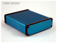 1455L1201BU (1455 Series Enclosures - Hammond) - Blue - 120mm x 103mm x 31mm - Aluminium - IP54