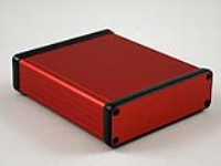 1455L1201RD (1455 Series Enclosures - Hammond) - Red - 120mm x 103mm x 31mm - Aluminium - IP54