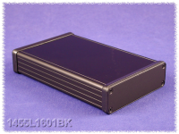 1455L1601BK (1455 Series Enclosures - Hammond) - Black - 160mm x 103mm x 31mm - Aluminium - IP54