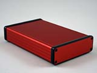 1455L1601RD (1455 Series Enclosures - Hammond) - Red - 160mm x 103mm x 31mm - Aluminium - IP54