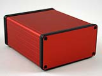 1455N1201RD (1455 Series Enclosures - Hammond) - Red - 120mm x 103mm x 53mm - Aluminium - IP54