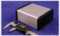 1455N1202 (1455 Series Enclosures - Hammond) - Silver - 120mm x 103mm x 53mm - Aluminium - IP54