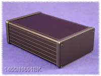 1455N1601BK (1455 Series Enclosures - Hammond) - Black - 160mm x 103mm x 53mm - Aluminium - IP54