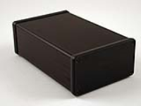 1455N1602BK (1455 Series Enclosures - Hammond) - Black - 160mm x 103mm x 53mm - Aluminium - IP54