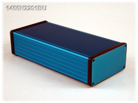 1455N2201BU (1455 Series Enclosures - Hammond) - Blue - 220mm x 103mm x 53mm - Aluminium - IP54