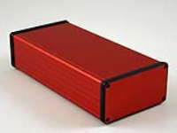 1455N2201RD (1455 Series Enclosures - Hammond) - Red - 220mm x 103mm x 53mm - Aluminium - IP54